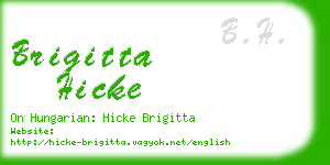 brigitta hicke business card